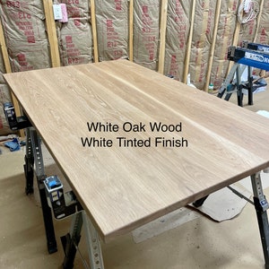 Solid White Oak Table Tops | Solid White Oak Desk Tops | Custom Ordered | Free Delivery | 48x24 | 60x28