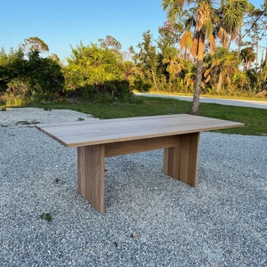 White OakTable | White Oak Panel Table | Solid White Oak | Solid Walnut | Handmade Table