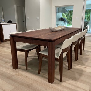 Parsons Table | Solid Walnut Table | Solid Walnut Parsons Table | Handmade Custom Furniture