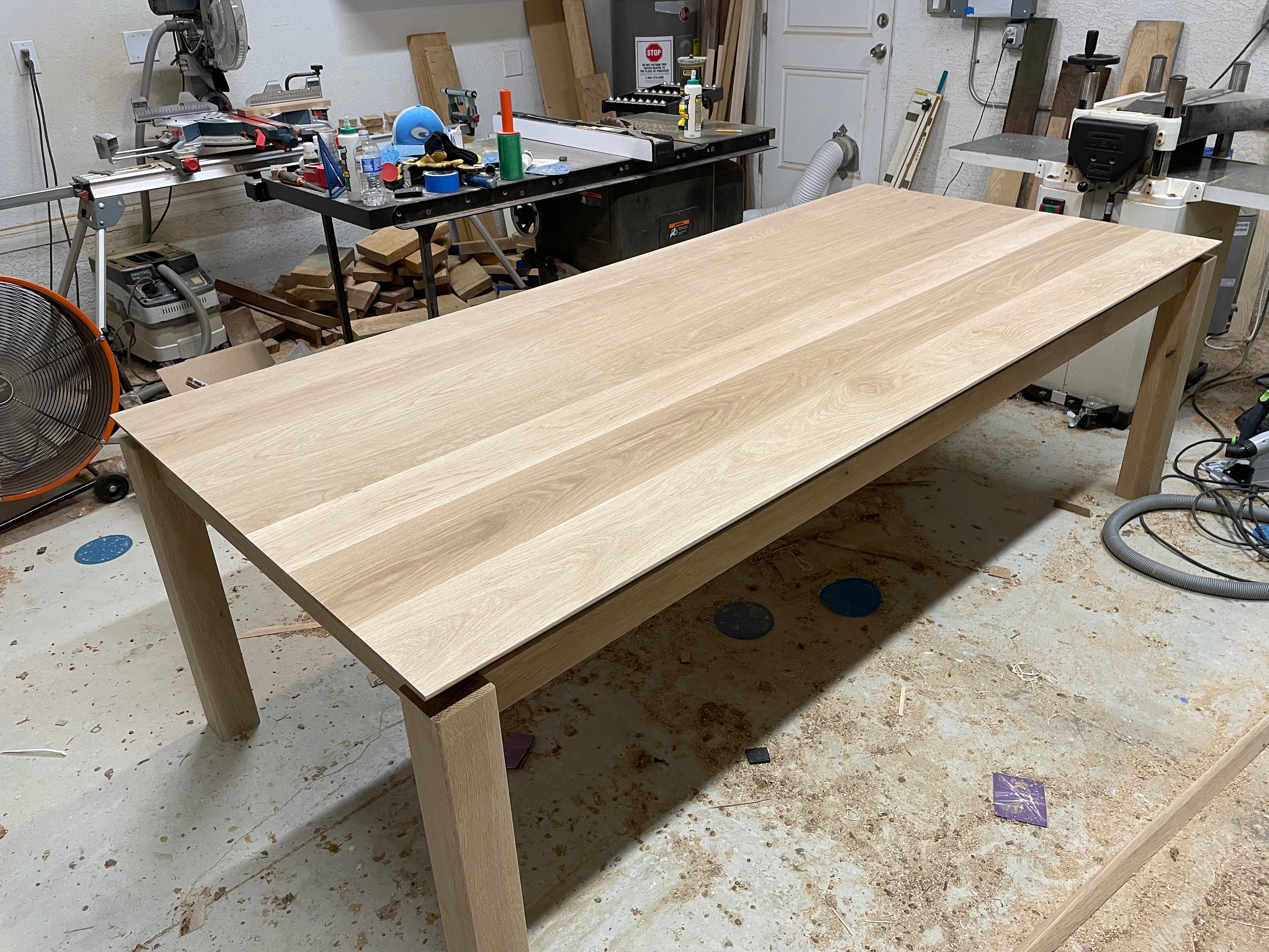 White on sale oak desktop