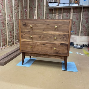 Solid Walnut Dresser | MCM Dresser | Modern Dresser | Mid Century Dresser | Solid Walnut | Solid White Oak | Solid Cherry | Customizable