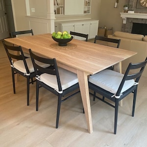 Mid Century Modern Table | MCM Table | Solid Walnut | Solid White Oak | Solid Cherry | Handmade Table