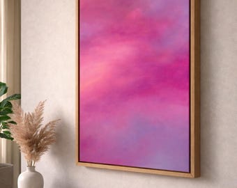 Violet Thunder | Original acrylic painting on canvas | Quote optional | Abstract modern | 40 x 60 cm