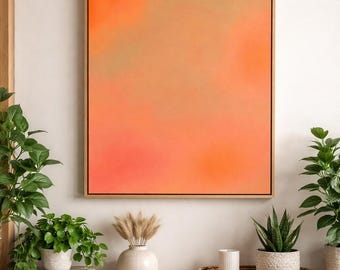 Peaceful Light | Original Acrylic Painting | 100 x 70 cm | Modern Abstract Art | Quote Optional