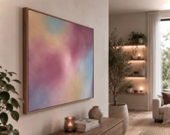 Between Light and Silence | Original Acrylic Painting | 100 x 80 cm | Modern Abstract Art | Quote Optional
