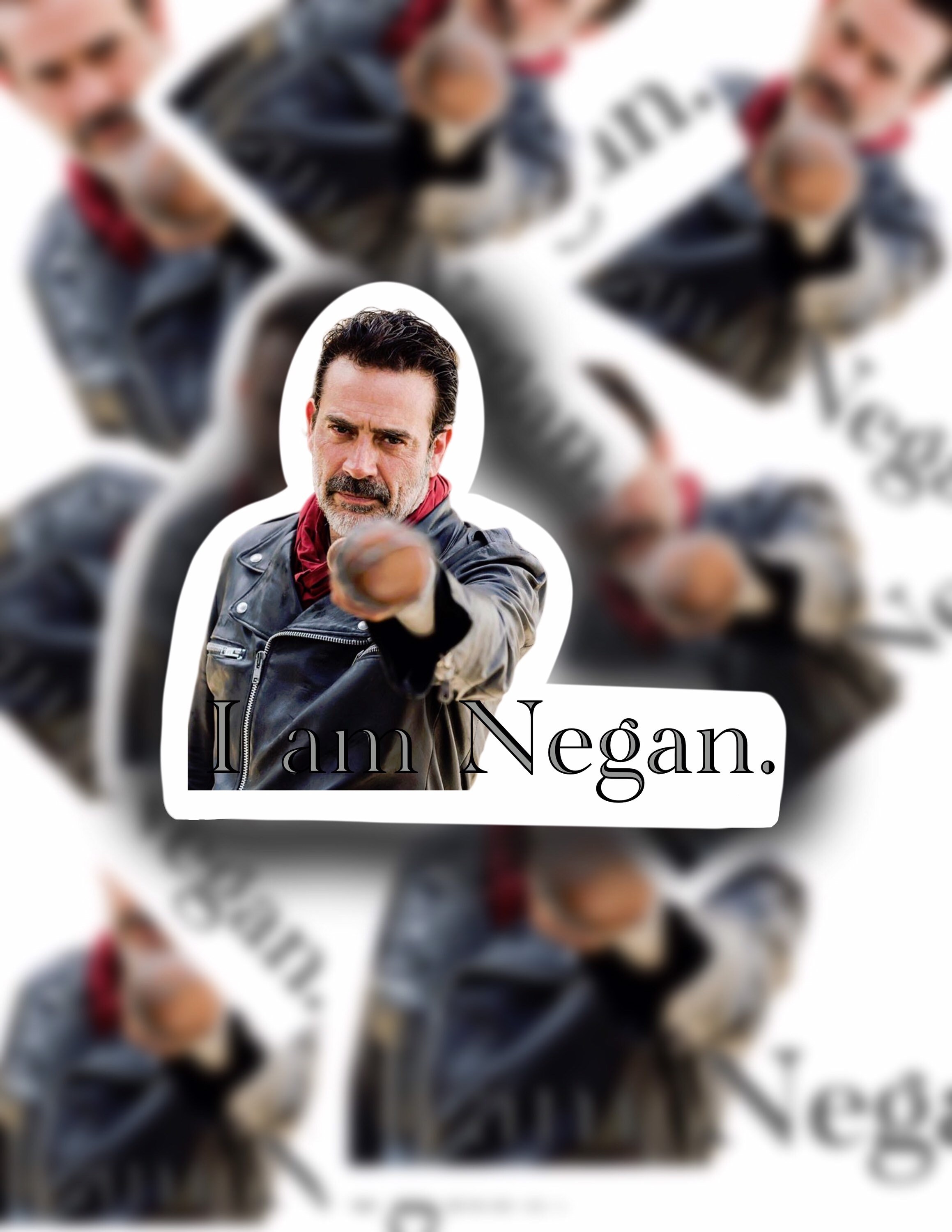 Soy Negan Sticker Team Negan Sticker The Walking Dead Rick Etsy