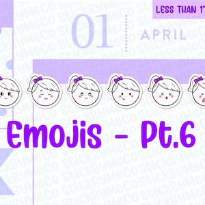 Pegatinas del planificador de emojis Parte 6, Pegatinas de Emoti, Pegatinas de emoji, Pegatinas de sentimiento, Pegatinas de emoción, Pegatinas de planificador