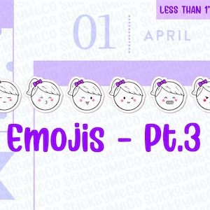 Pegatinas del planificador de emojis Parte 3, pegatinas de Emoti, pegatinas de emoji, pegatinas de emoción, pegatinas de sentimiento, pegatinas de planificador