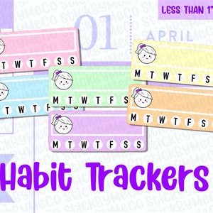 Tracker Planner Stickers, Habit Tracker Stickers, Wekelijkse stickers, Wekelijkse herinnering sticker, Herinnering sticker, Tracker stickers, pil tracker