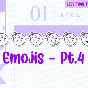 Pegatinas Emoji Planner Parte 4, Pegatinas Emoti, Pegatinas Emotion, Pegatinas de sentimiento, Pegatinas Planner