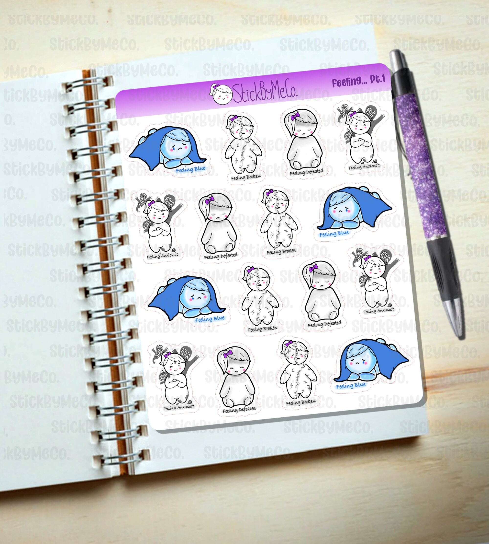Mental Health Planner Stickers Emotion Planner Stickers - Etsy