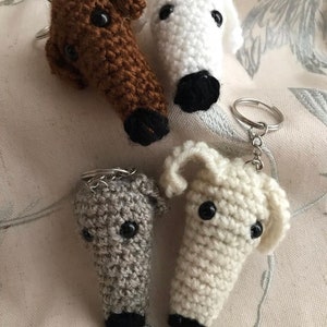 Sighthound keyring crochet pattern