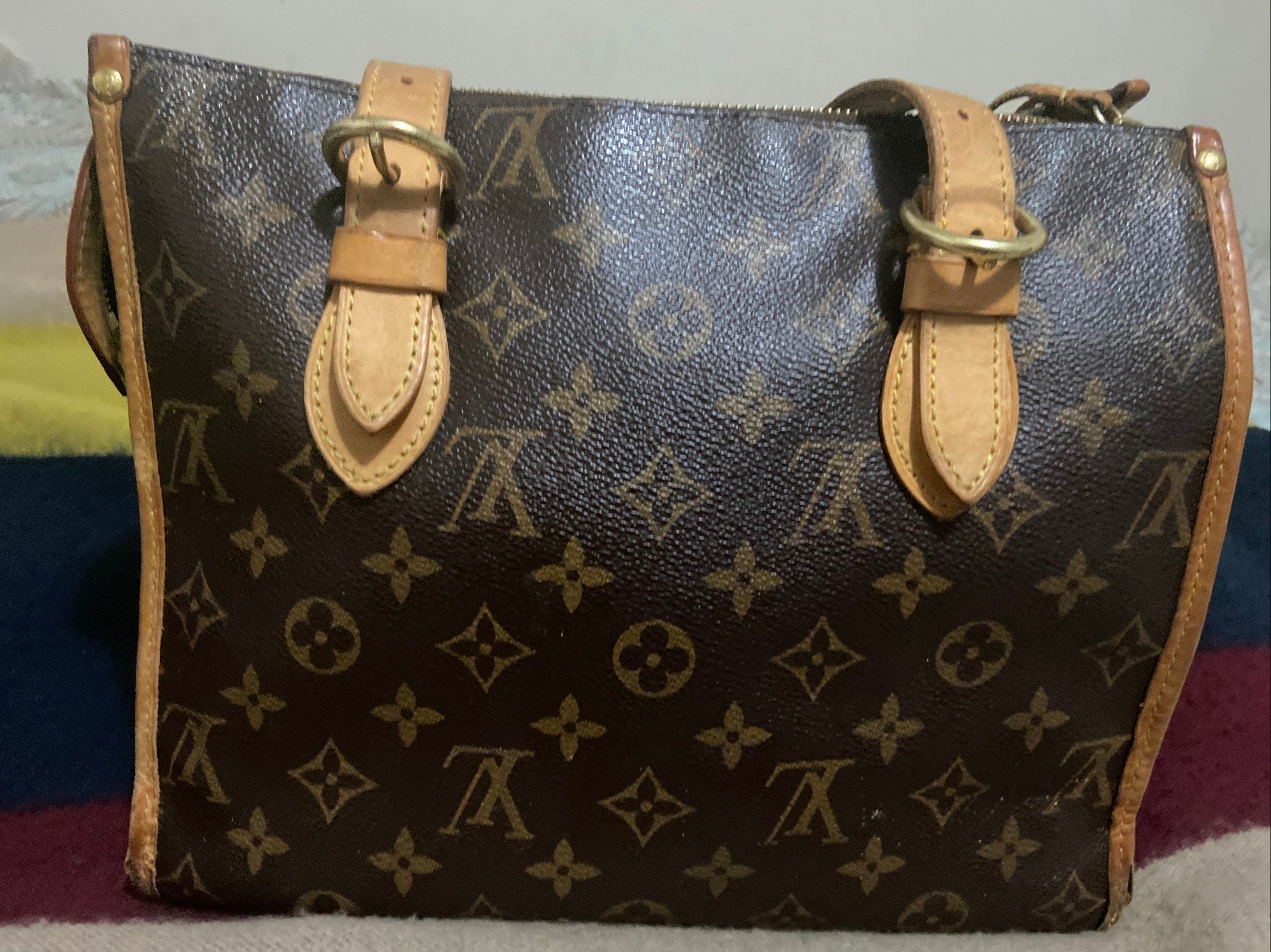 LOUIS VUITTON Everyday Coffee Cup Monogram Canvas Pouch Brown