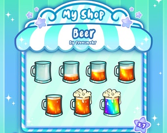 Fresh Beer Sub / Bit Badges pour Twitch, Discord et plus encore ! Traucmahr Design, artiste Emote
