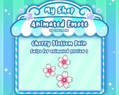 ANIMATED EMOTE, Cherry Blossom Emote, Cherry Blossom Rain Emote, Hype Emote, Flower Emote, Flower for Twitch and Discord !