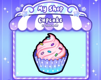 Yummy Cupcake Emote for Twitch, Discord, Mixer and more !