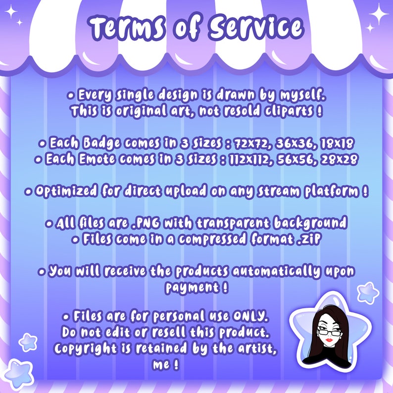 Discord Lurk Cute Curly Chibi Brown Hair Girl Emotes for Twitch Mixer and more !