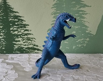 Vintage Dor Mei 80's blue purple ceratosaur dinosaur blue motu ko galaxy fighters rare toy y2k godzilla chinasaur dragons knights Hong Kong