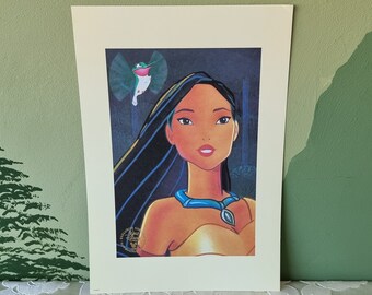 Vintage Disney Pocahontas Lithograph Complete Set 90's
