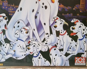 ヴィンテージ ディズニー 101 ダルメシアン 額入り映画ポスター 90