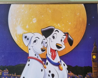 ヴィンテージ ディズニー 101匹わんちゃん 額入り映画ポスター 90年代