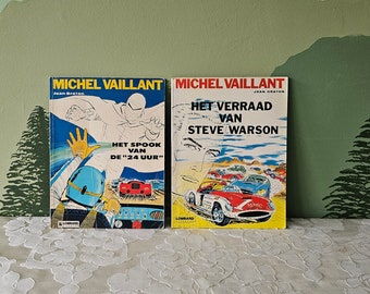 vintage Michel Vaillant comic book Dutch 70's full color strip racing france le mans Jean Graton Ferrari Bugatti Alpine 24h