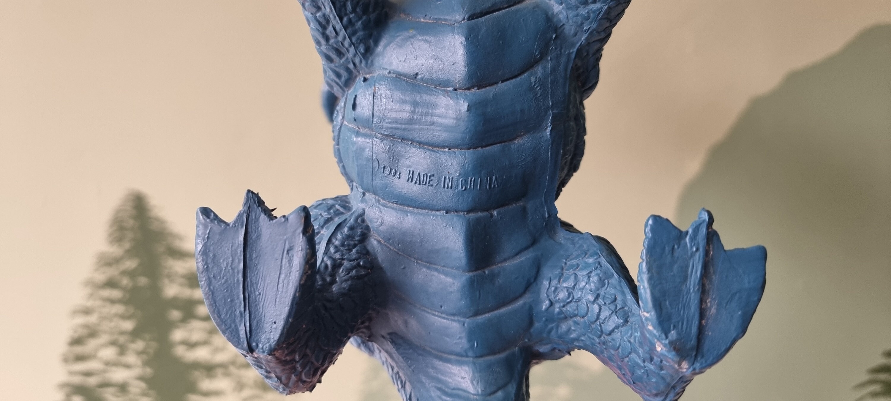 Vintage Chitech Industries 1984 Blue, Three-headed Dragon, Blue