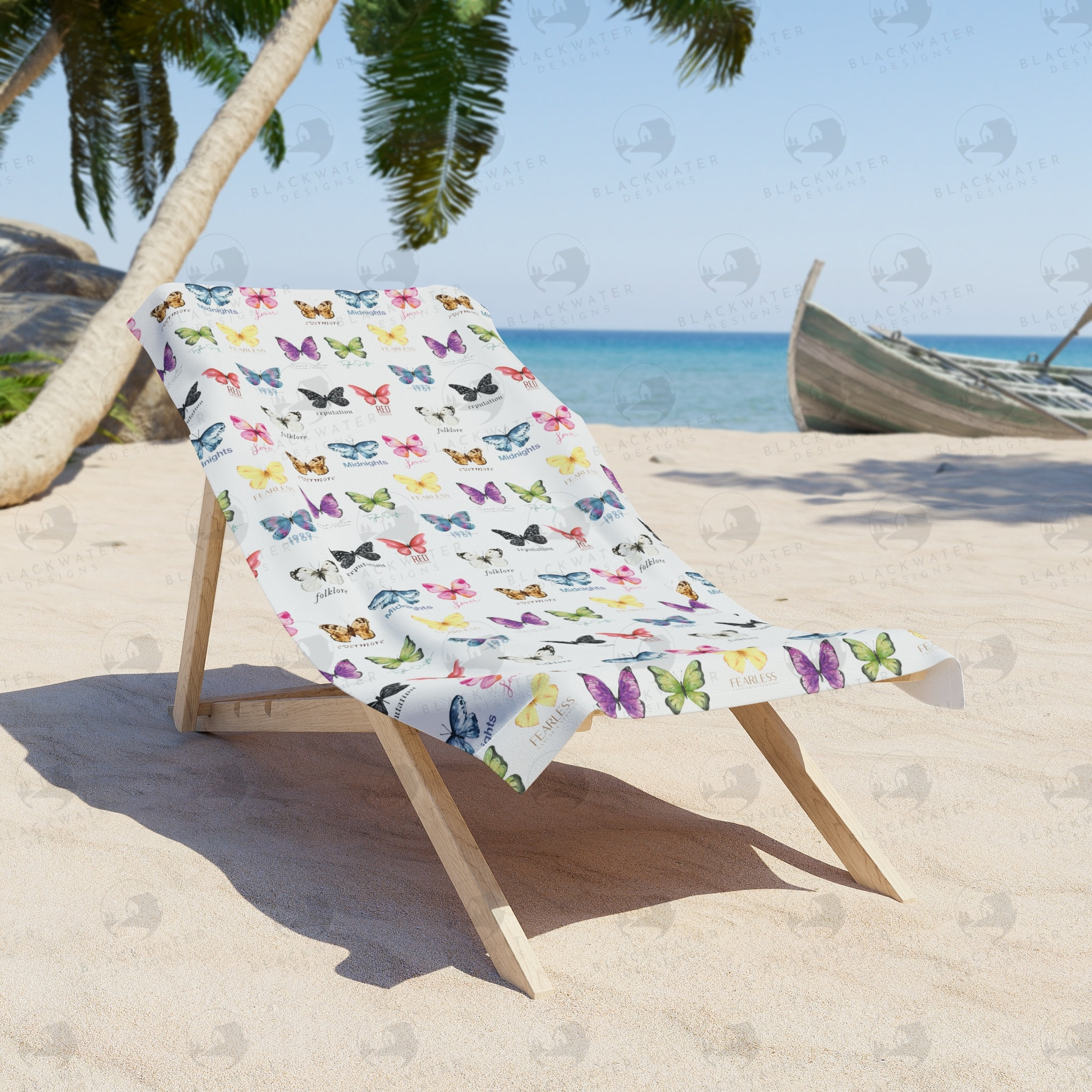 TS Butterflies Beach Towel, Swift Inspired, Taylor Merch