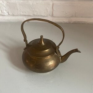 Small brass teapot