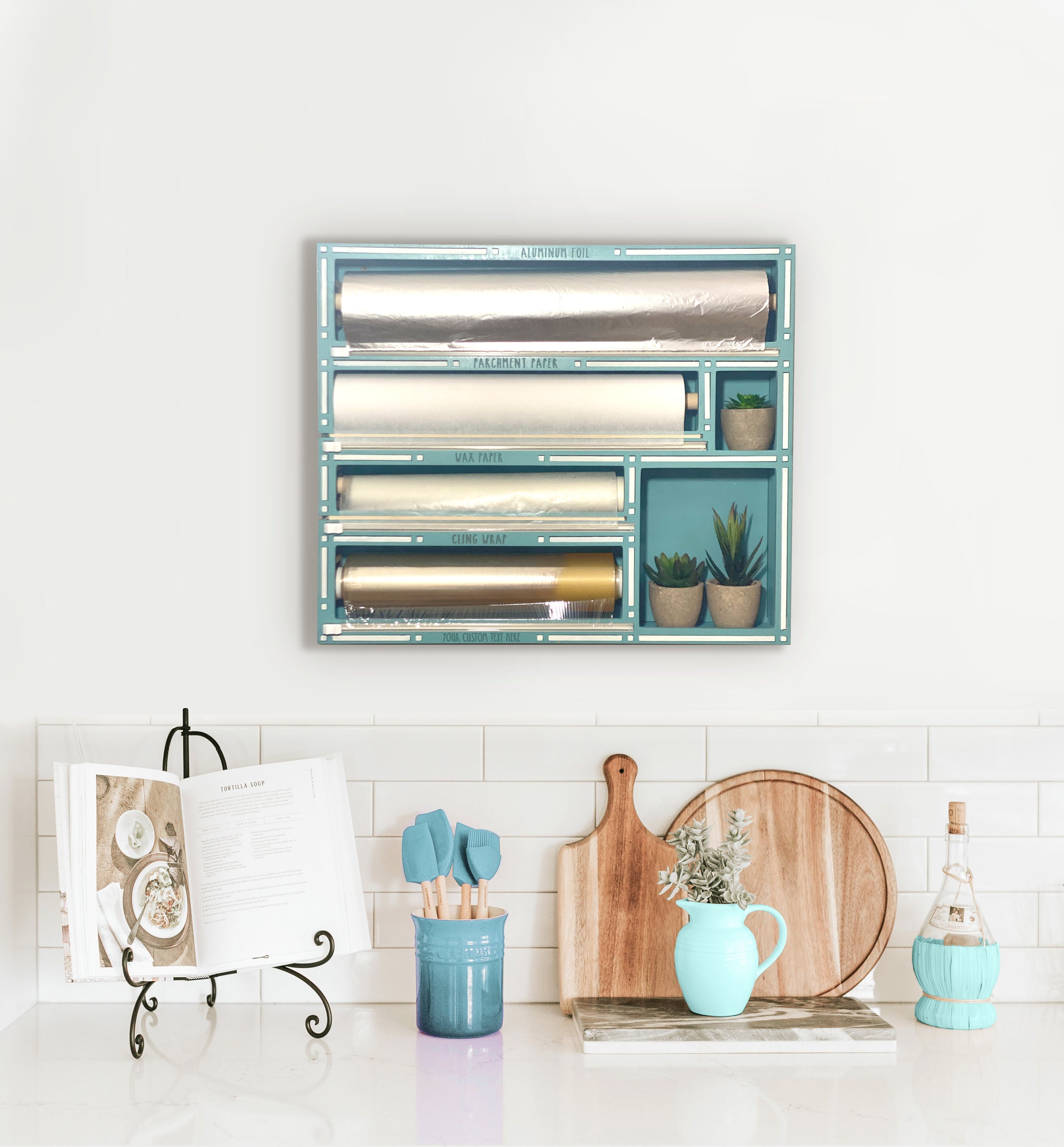 Parchment / Wax Paper / Cling Wrap / Saran Wrap / Foil Organizer