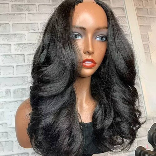 U Part Wig Human Hair Cheap Upart Wigs Loose Wave Style Women Etsy