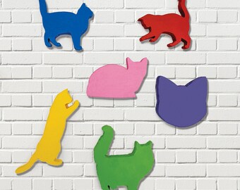 Large Foam Art - Cats - Many Colors and Shapes