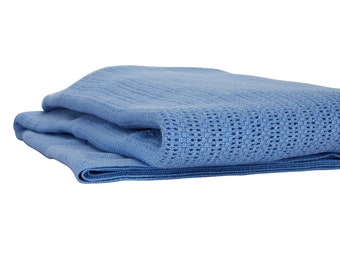 thermal blanket with satin trim