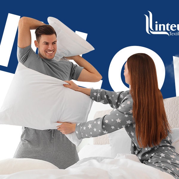 Linteum Textile White Poly/Cotton Pillowcases–Queen/Standard Size, Quality, Soft, Pillowcases for Hotels, Spa, Home, Dorms and Hospitals