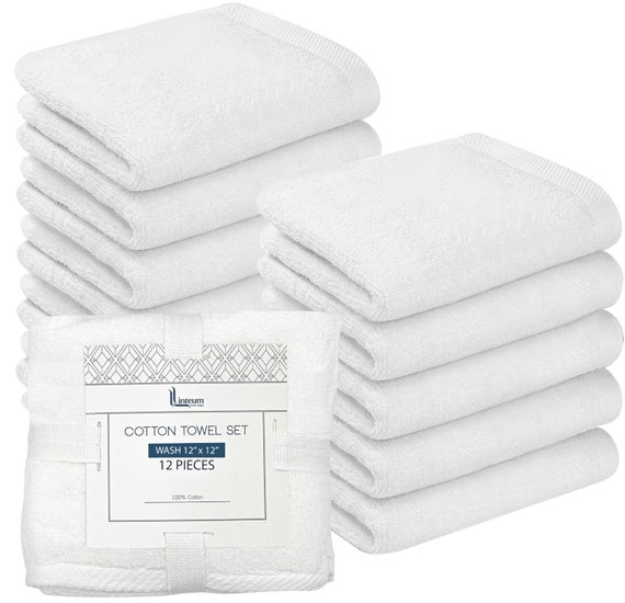 12 Pck Wshcloth Towel Set 100% Cotton Soft Wsh Kuwit | Ubuy
