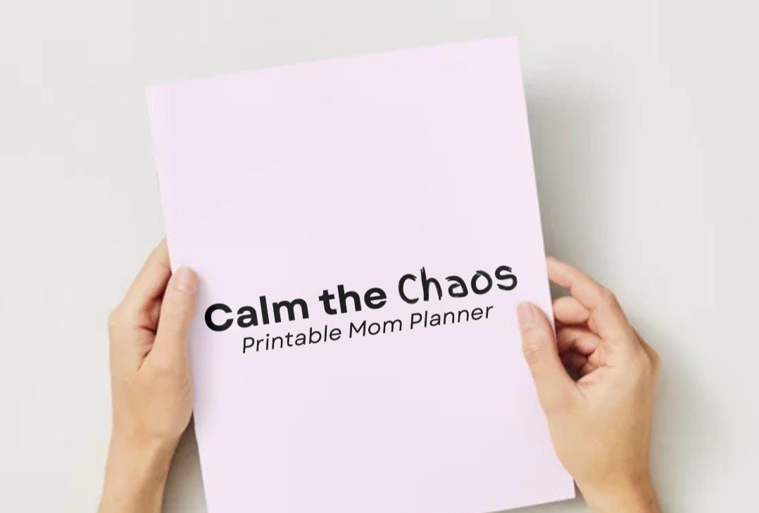 Calm the Chaos – Printable Mom Planner for Overwhelmed Moms | Daily ...