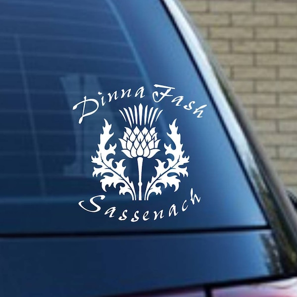 Outlander Scottish Thistle | Laptop | Tablet | Water Bottle | Cup | Tumbler | Car Decal | Outlander Sticker | Outlander Decal