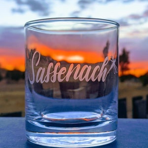 Sassenach Whisky Glass | 7 fluid ounce capacity | Whisky Glass | Whiskey Glass | Outlander Whisky | Outlander Gift | Sassenach