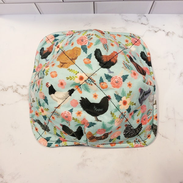 Chicken Bowl Cozy | Reversible Bowl Cozy | Microwavable Bowl Cozy | Bowl Cozy | Chicken Bowl Cozy | Chickens Bowl Cozy | Chickens