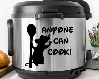 Anyone Can Cook Instant Pot Decal |Instant Pot| IP Sticker | Instant Pot Decal | Anyone Can Cook | Multicooker | Rice Cooker | Vinyl Decal
