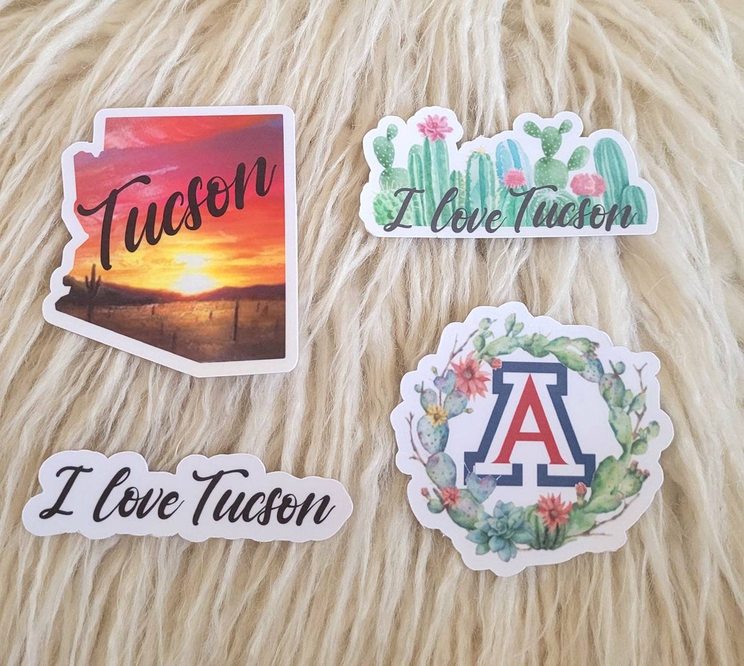 Tucson Sticker Tucson Sticker Collection I Love Tucson U Etsy