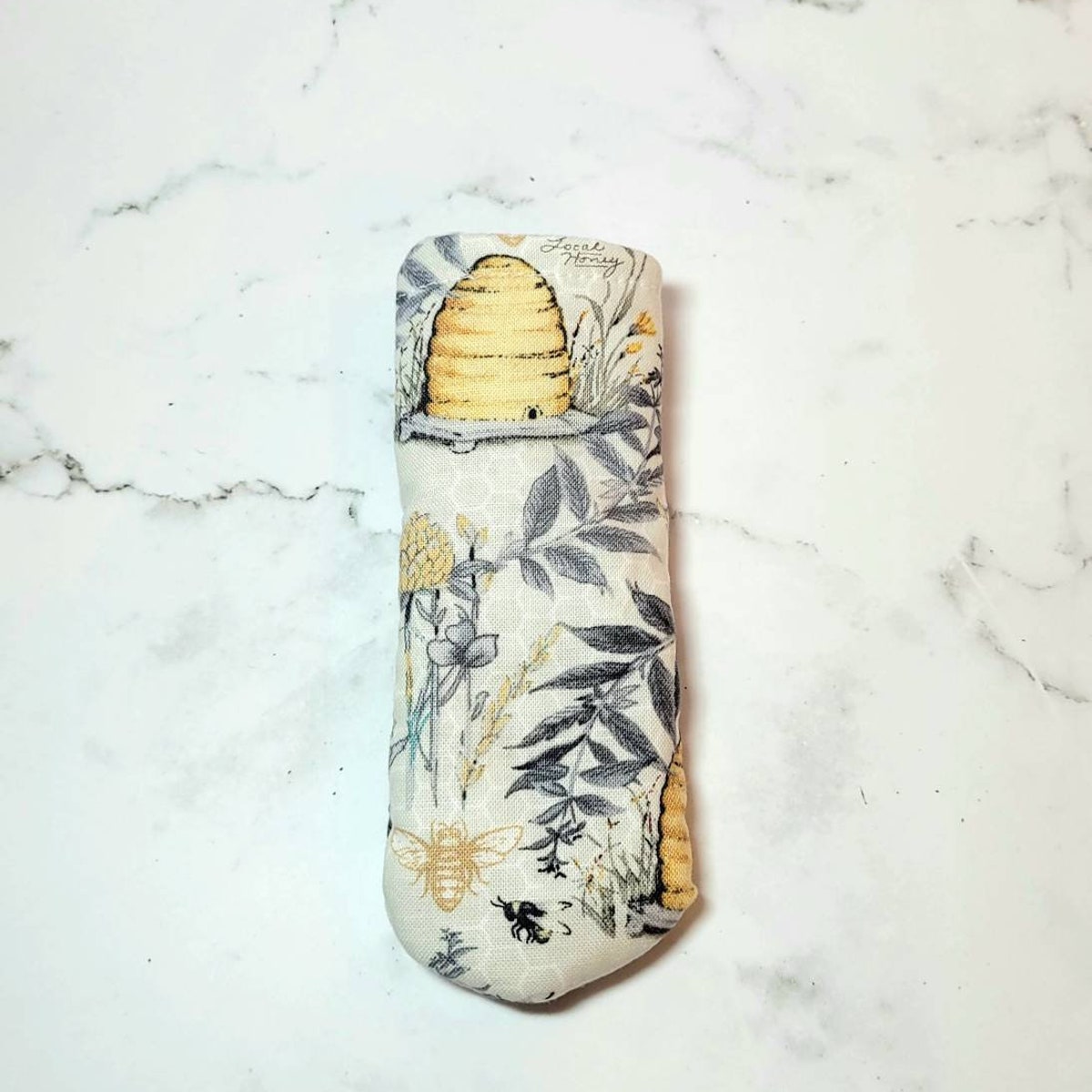 Cast Iron Handle Cover | Bee and Hives Fabric - Etsy
