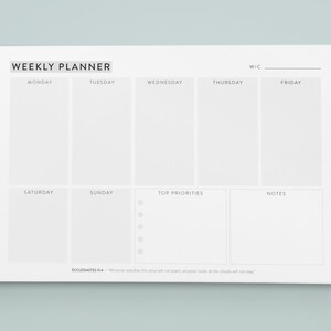 Christian Wochenplaner | Christian Notepads | Christliche Geschenke | Christian Stationery | Wochenplaner | Wöchentliche A4 Planer Notizblöcke