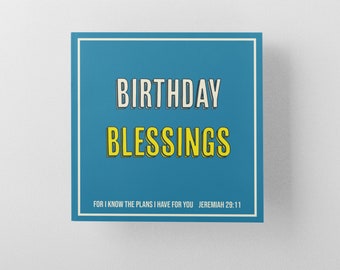 Cartes chrétiennes | Cartes de vœux chrétiennes | Cartes religieuses | Cartes des Écritures | Bible Verse Card | Vide à l’intérieur | Carte de foi | Jérémie