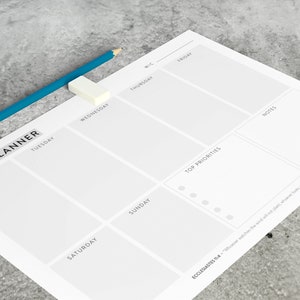 Wöchentliche A4 Planer Notizblock | Christliche Planer | Christian Briefpapier | Christliche Geschenke | Planer | Wochenplaner