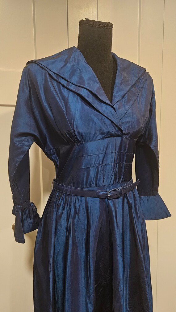 Early 1950s Blue New Look Party Dress