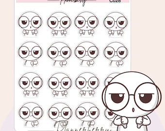 Cuthbert thumbs down planner stickers.