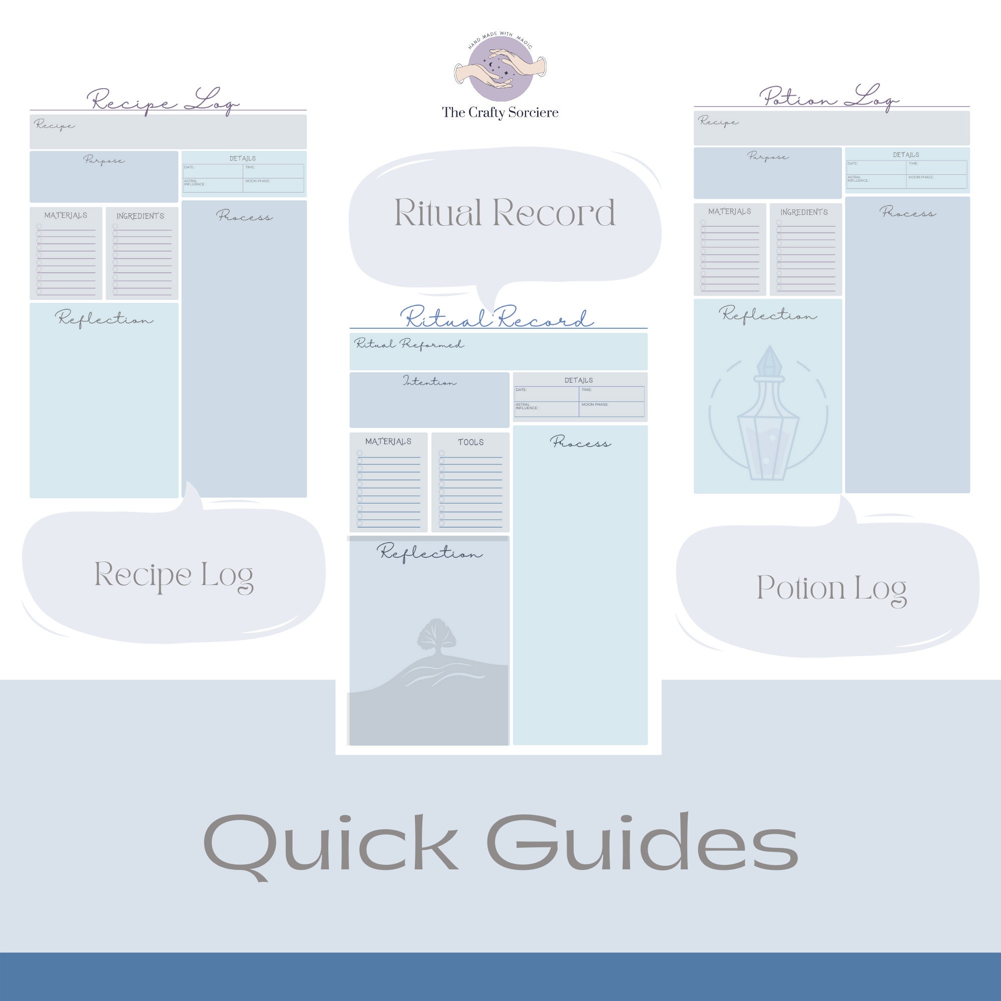 Witches Modern Grimoire | Book of Shadows | Spell Book | Witch ...