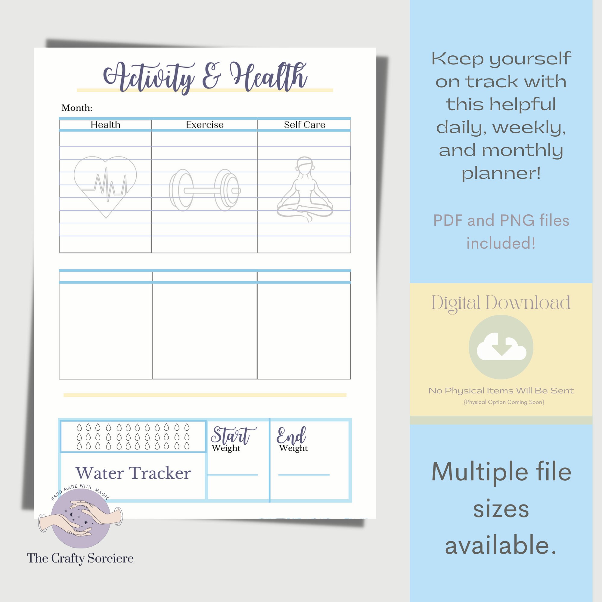 Positive Planner Example Positive Planner | Sunshine and Floral | Monthly Planner | Daily ...