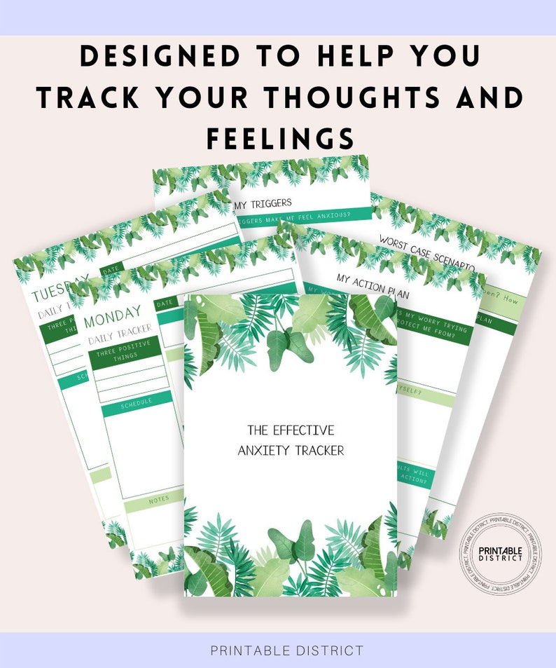 The Effective Anxiety Tracker: Printable Anxiety Tracker | Etsy